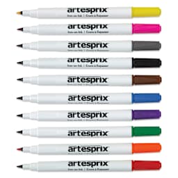 Artesprix Sublimation Markers - Fine-Tip, Set of 10 Basic Colors