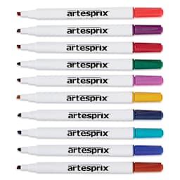 Artesprix Sublimation Markers - Chisel-Tip, Set of 10 Bold Colors