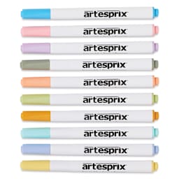 Artesprix Sublimation Markers - Chisel-Tip, Set of 10 Pastel Colors