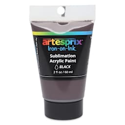 Artesprix Sublimation Acrylic Paint - Black, 2 oz Tube