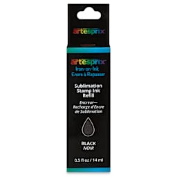 Artesprix Sublimation Stamp Ink Refill - Black, 0.5 oz - front of packaging