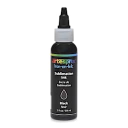 Artesprix Sublimation Ink - Black, 2 oz, front of bottle