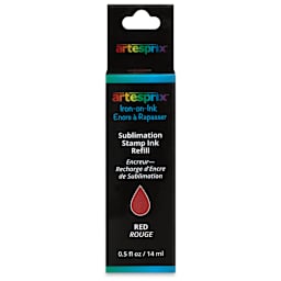 Artesprix Sublimation Stamp Ink Refill - Red, 0.5 oz (front of package)