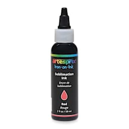 Artesprix Sublimation Ink - Red, 2 oz, front of bottle
