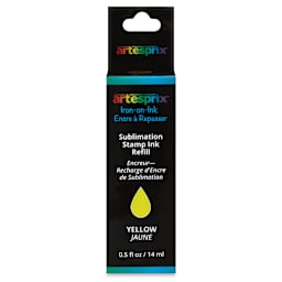 Artesprix Sublimation Stamp Ink Refill - Yellow, 0.5 oz - front of packaging