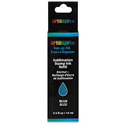Artesprix Sublimation Stamp Ink Refill - Blue, 0.5 oz (front of package)
