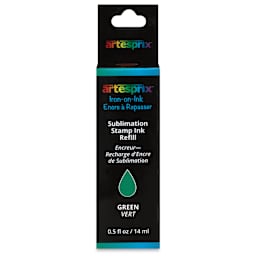 Artesprix Sublimation Stamp Ink Refill - Green, 0.5 oz (front of package)