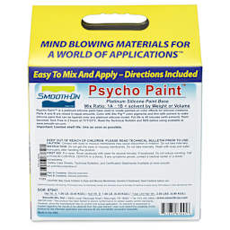 Smooth-On Psycho Paint Platinum Silicone Paint Base (back of package)