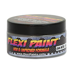 Flexi Paint Waterbased Flexible Cosplay Paint - Metallic Gun Metal, 100 g (0.22 lb)