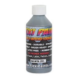 Flexi Paint Waterbased Flexible Cosplay Paint - Metallic Gun Metal, 250 g (0.55 lb)