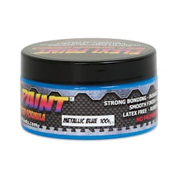 Flexi Paint Waterbased Flexible Cosplay Paint - Metallic Blue, 100 g (0.22 lb) side view