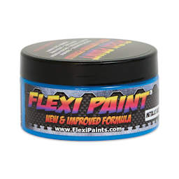 Flexi Paint Waterbased Flexible Cosplay Paint - Metallic Blue, 100 g (0.22 lb)