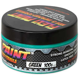 Flexi Paint Waterbased Flexible Cosplay Paint - Green, 100 g (0.22 lb) side view
