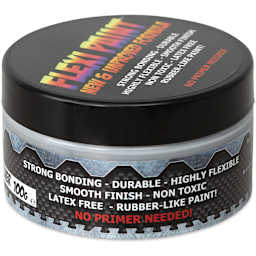 Flexi Paint Waterbased Flexible Cosplay Paint - Metallic Silver, 100 g (0.22 lb) back