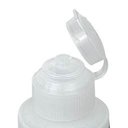 Wildfire Invisible Clear Color Luminescent Polyurethane Paint - White, Flat, 4 oz Bottle lid open to show nozzle