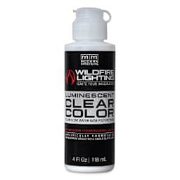 Wildfire Invisible Clear Color Luminescent Polyurethane Paint - White, Flat, 4 oz Bottle front