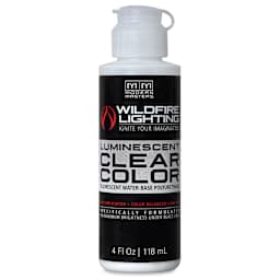 Wildfire Invisible Clear Color Luminescent Polyurethane Paint - Yellow, Flat, 4 oz Bottle