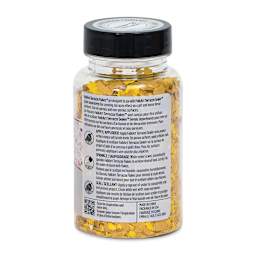 Plaid FolkArt Terrazzo Color Chip Flakes - Yellow Multi, 2.47 oz back of bottle
