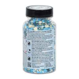 Plaid FolkArt Terrazzo Color Chip Flakes - Blue Multi, 2.47 oz back of bottle