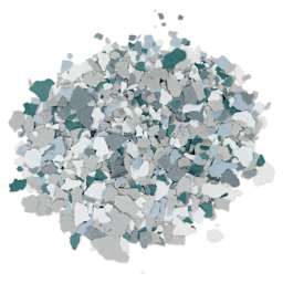 FolkArt Terrazzo Color Chip Flakes - Teal Multi, 2.47 oz