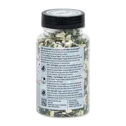 Plaid FolkArt Terrazzo Color Chip Flakes - Green Multi, 2.47 oz back of bottle