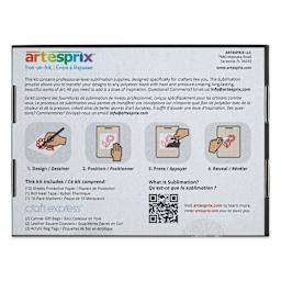 Artesprix Sublimation Starter Kit back of box