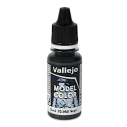 Vallejo Acrylic Model Color Paint - Black, 18 ml