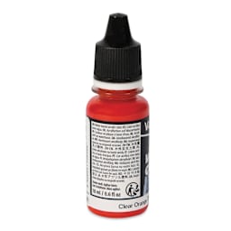 Vallejo Acrylic Model Color Paint - Clear Orange, 18 ml back