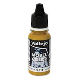Vallejo Acrylic Model Color Paint - Green Ochre, 18 ml