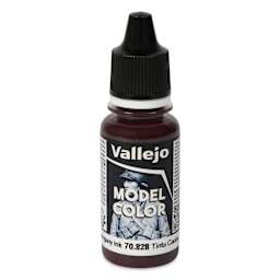 Vallejo Acrylic Model Color Paint - Mahogany Ink, 18 ml