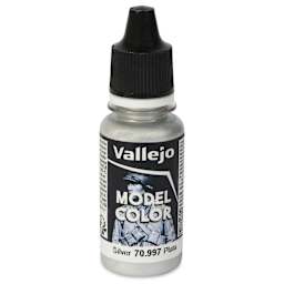 Vallejo Acrylic Model Color Paint - Silver, 18 ml