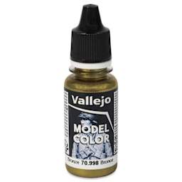 Vallejo Acrylic Model Color Paint - Bronze, 18 ml