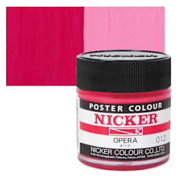 Nicker Poster Colour Paint - Opera, 40 ml jar and swatch