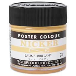 Nicker Poster Colour Paint - Jaune Brilliant, 40 ml