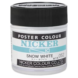 Nicker Poster Colour Paint - Snow White, 40 ml