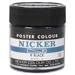 Nicker Poster Colour Paint - Blue Black, 40 ml