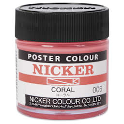 Nicker Poster Colour Paint - Coral, 40 ml