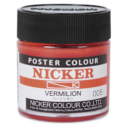 Nicker Poster Colour Paint - Vermilion, 40 ml