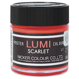 Nicker Lumi Poster Colour Paint - Lumi Scarlet, 40 ml