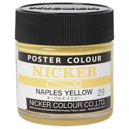 Nicker Poster Colour Paint - Naples Yellow, 40 ml