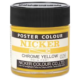 Nicker Poster Colour Paint - Chrome Yellow, 40 ml