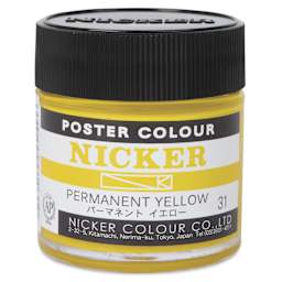 Nicker Poster Colour Paint - Permanent Yellow, 40 ml
