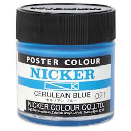 Nicker Poster Colour Paint - Cerulean Blue, 40 ml