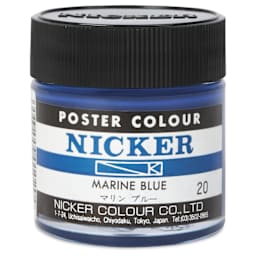 Nicker Poster Colour Paint - Marine Blue, 40 ml