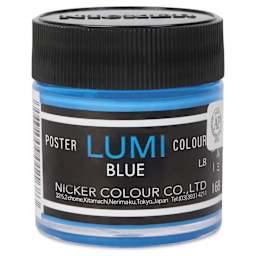 Nicker Lumi Poster Colour Paint - Lumi Blue, 40 ml