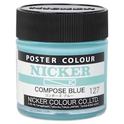 Nicker Poster Colour Paint - Compose Blue, 40 ml