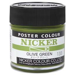 Nicker Poster Colour Paint - Olive Green, 40 ml
