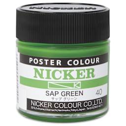 Nicker Poster Colour Paint - Sap Green, 40 ml