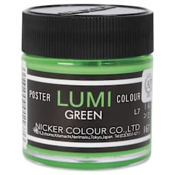 Nicker Lumi Poster Colour Paint - Lumi Green, 40 ml