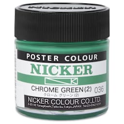 Nicker Poster Colour Paint - Chrome Green 2, 40 ml